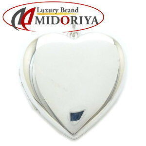 TIFFANY Heart Locket Pendant Charm Silver